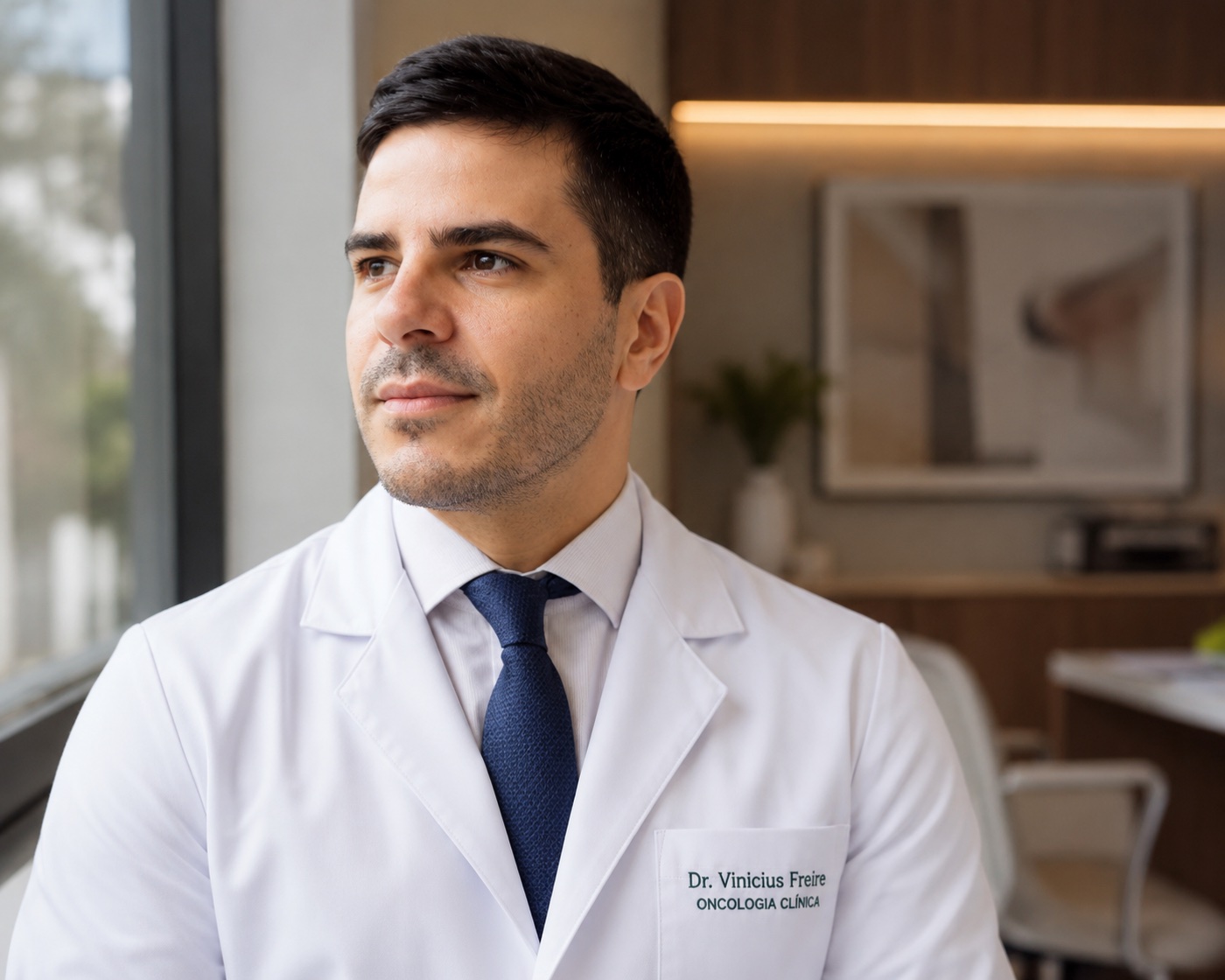 Dr. Vinicius Freire em ambiente de consultório